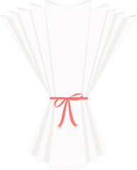 Bouquet with ribbon bow