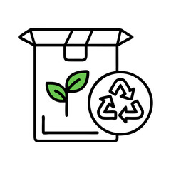 Two green leaves on a black background representing growth and nature concepts