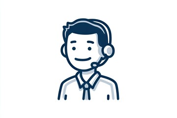 Smiling person wearing a headset.