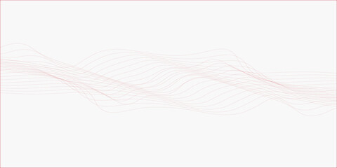 Abstract red waves vector illustration Modern background design Design elements