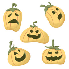 halloween pumpkin set