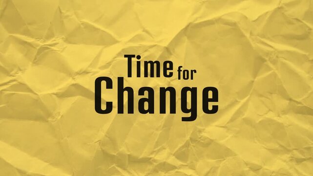 time for change sign 