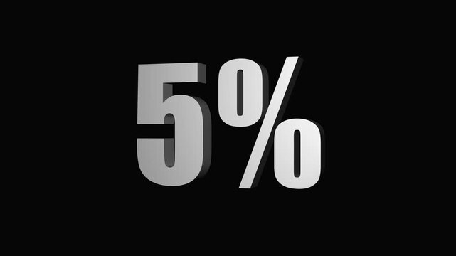 Dynamic 3d zero percent celsius graphic on black background