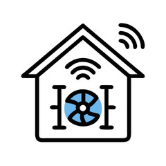Smart Home Ventilation System Illustration for Eco-Friendly Living and Energy Efficiency