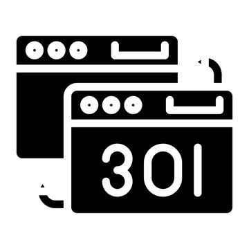 Vector Design Redirect Icon Style