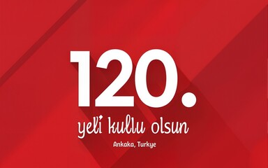 29 Ekim Cumhuriyet Bayramı 100. yılı kutlu olsun. (Ankara, Turkiye) Translation: Happy 100th anniversary of 29 October Republic Day. (Ankara, Turkey). High quality