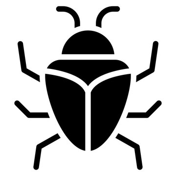 Vector Design Bug Icon Style