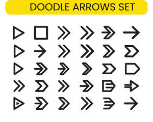 Abstract arrow butons. Next button vector flat stock illustration