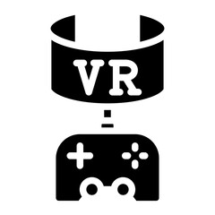 Vector Design Vr Game Icon Style
