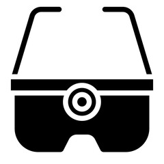 Vector Design Camera Glasses Icon Style