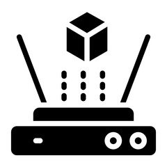 Vector Design Holographic Icon Style