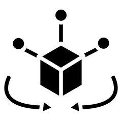 Vector Design 3d Modeling Icon Style