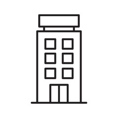 Modern hotel or residential building