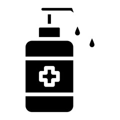 Fototapeta premium Vector Design Hand Sanitizer Icon Style