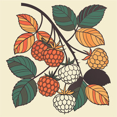 seamless background with berries