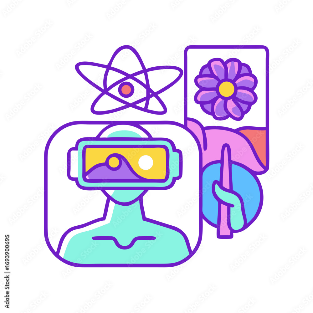 Poster digital creation in virtual reality: conceptual art in a modern technology setting for creatives