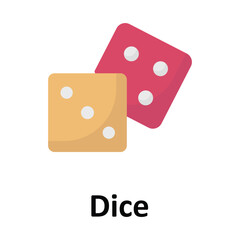Dice Vector icon which can easily modify or edit