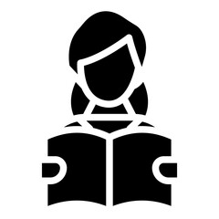 Female Teacher Icon Style