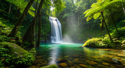 Tropical Forest Waterfall