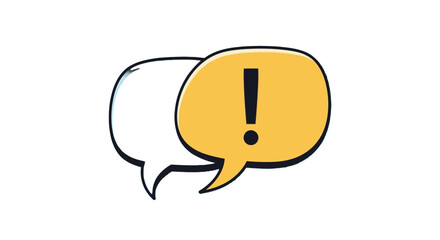 Vector Icon Set Communication Bubbles & Alert