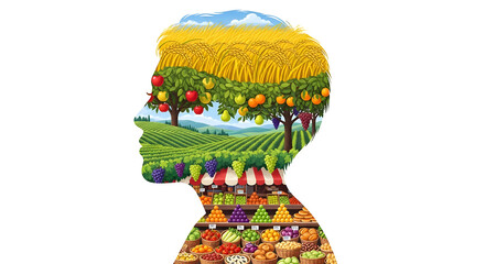 World Food Day Concept with Global Nutrition, Agriculture, and Healthy Eating Awareness