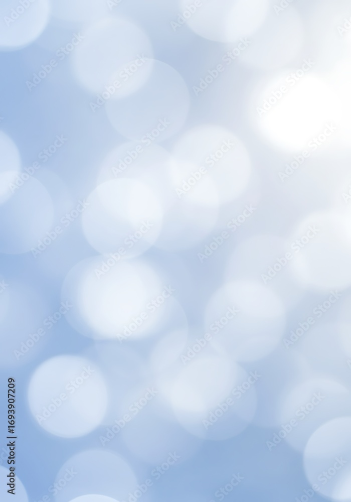 Aufkleber soft blue background with abstract bokeh light circles, creating a dreamy and ethereal effect with g