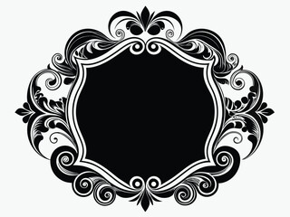 Vector art of elegant vintage frame for design and decoration