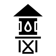 Water Tower Icon Style