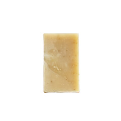 Olive oil soap bar with natural ingredients on a neutral background perfect for skin care routines