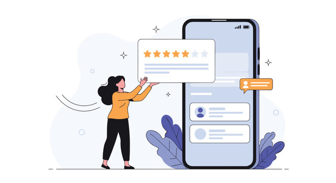 Customer feedback and online reviews collection for user experience improvement on mobile devices