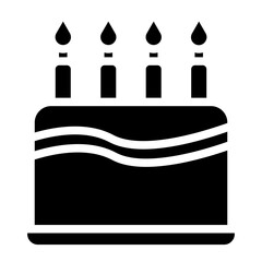 Birthday Cake Icon Style
