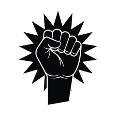 Heroic Fist Punching Sky