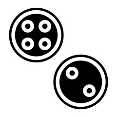 Clothing Button Icon Style