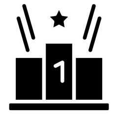 Winner Podium Icon Style