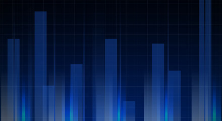 Modern abstract technology background with blue gradient. futuristic blue tech background. sci-fi background. vector