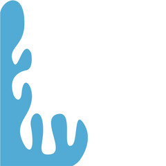 Blue Water Splash Illustration