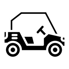 Buggy Car Icon Style