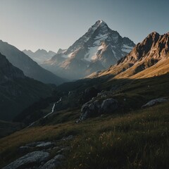 mountain landscape in the morning