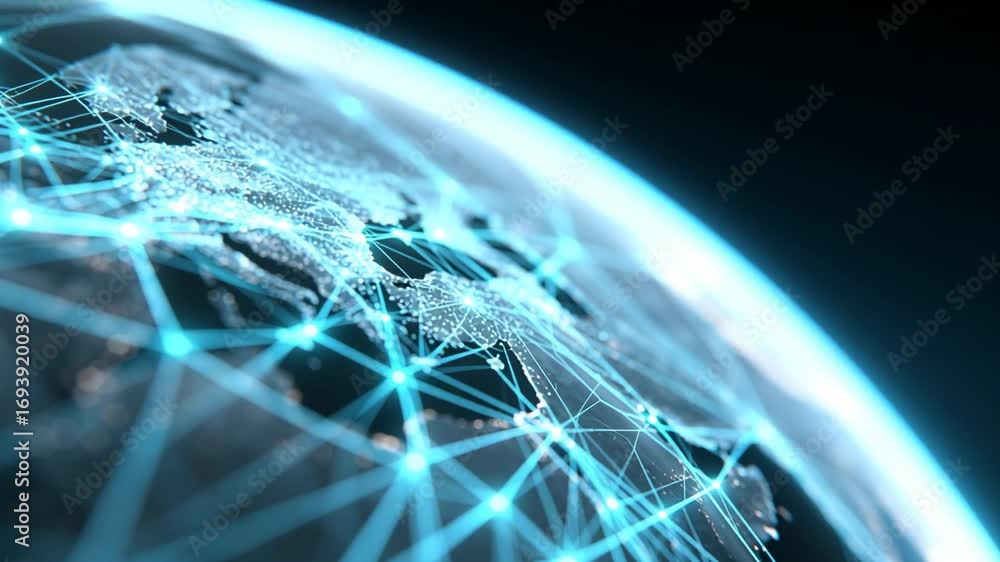 Poster Exploring global connectivity through advanced network technology and digital systems