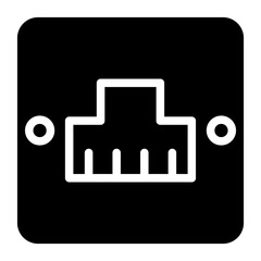 Telephone Socket Icon Style