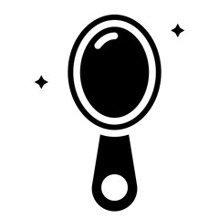 Hand Mirror Icon Style