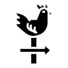 Weather Vane Icon Style