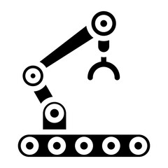 Robot Arm Icon Style