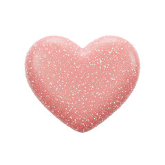Obraz premium Pink Heart Design: Valentine's Day Graphic, Romantic Symbol