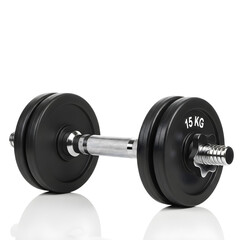 dumbbell on white background