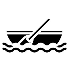 Rowing Boat Icon Style