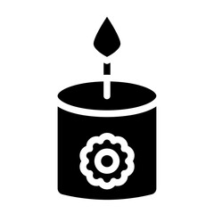 Vector Design Scented Candle Icon Style