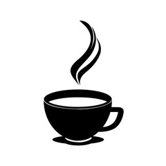 vector silhouette a coffee cup