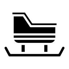Vector Design Sled Icon Style