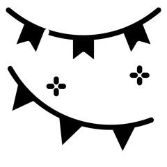Vector Design Garlands Icon Style